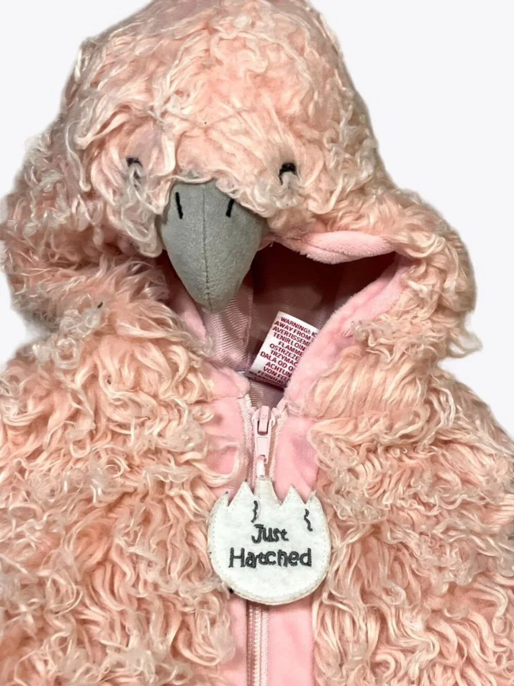 Going Wild Just Hatched Baby Flamingo Bird Costume Size 12 Months